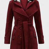 Leona | Double-Breasted Long Coat