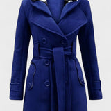 Leona | Double-Breasted Long Coat