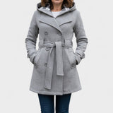 Leona | Double-Breasted Long Coat