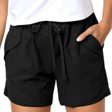 Luna | Button-Front High-Waist Shorts