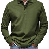 Monty | Navy Long-Sleeve Polo Shirt
