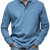 Monty | Navy Long-Sleeve Polo Shirt