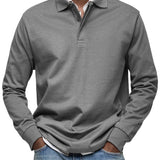 Monty | Navy Long-Sleeve Polo Shirt