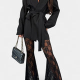 Melody | Blazer & Lace Trouser Set