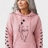 Melody | Black Cat Embroidered Hoodie