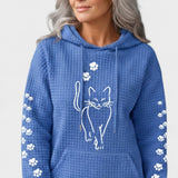 Melody | Black Cat Embroidered Hoodie