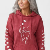 Melody | Black Cat Embroidered Hoodie
