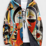 Marcia | Modern Art Hooded Zip Jacket