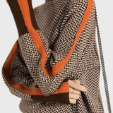 Marie | Herringbone Roll-Neck Jumper