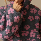 Matilda | Olive Floral Textured Jumper