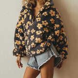 Matilda | Olive Floral Textured Jumper