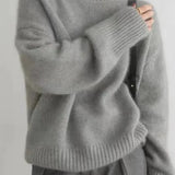 Meg | Ivory Roll-Neck Jumper
