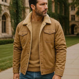 Miles | Black Sherpa-Lined Jacket