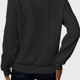 Nellie | Pink Cable-Knit Half-Zip Jumper