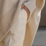 Rosie | Beige Oversized Knit Jumper