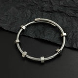 Aileen | Mixed Metal Cable Bangle