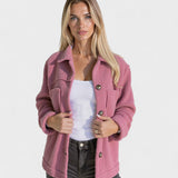 Selina | Mustard Fleece Jacket