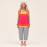 Simone | Sunset Ombre Stripe Dungarees