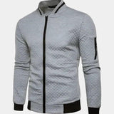 Theo | Navy Textured Bomber Jacket