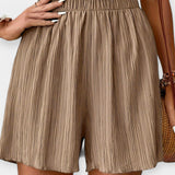 Thea | Pleated Wide-Leg Shorts