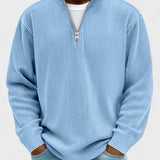 Gregory | Burgundy Half-Zip Jumper