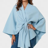 Yvette | Pink Draped Poncho