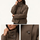 Camilla | High-Neck Button Jacket