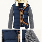Charles | Navy Padded Hooded Jacket