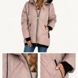 Eleri | Blush Hooded Parka Jacket