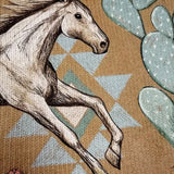 Bridget | Horse & Cactus Knitted Zip Cardigan